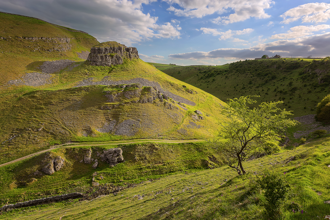 The Peter's Stone in Spring, Cressbrook Dale - Peak District Landscape Photography