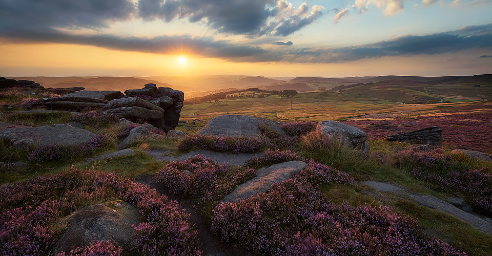 Over Owler Tor Heather