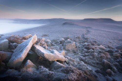 Over Owler Tor, looking towards Higger Tor - Peak District Photography